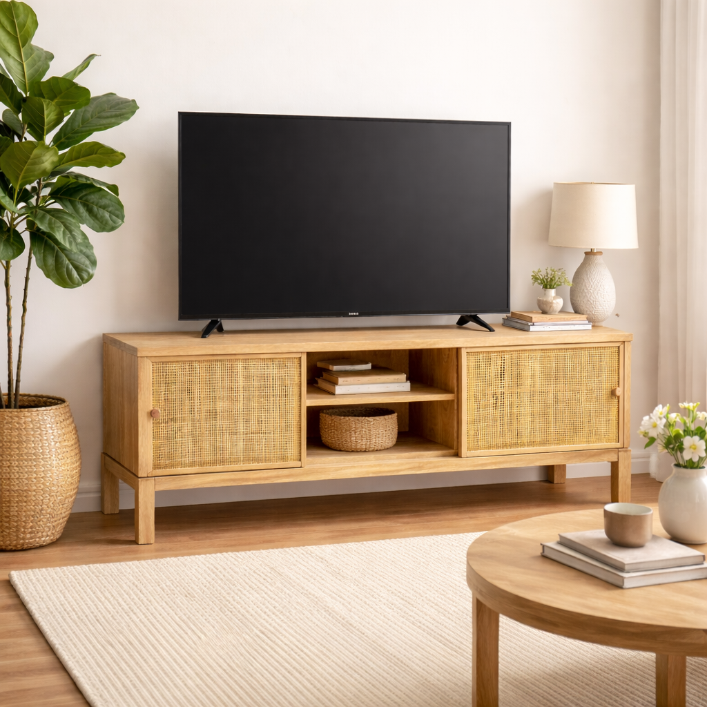 Havana Media Unit With Sliding Doors