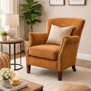 Cromarty Armchair In Brushed Gold