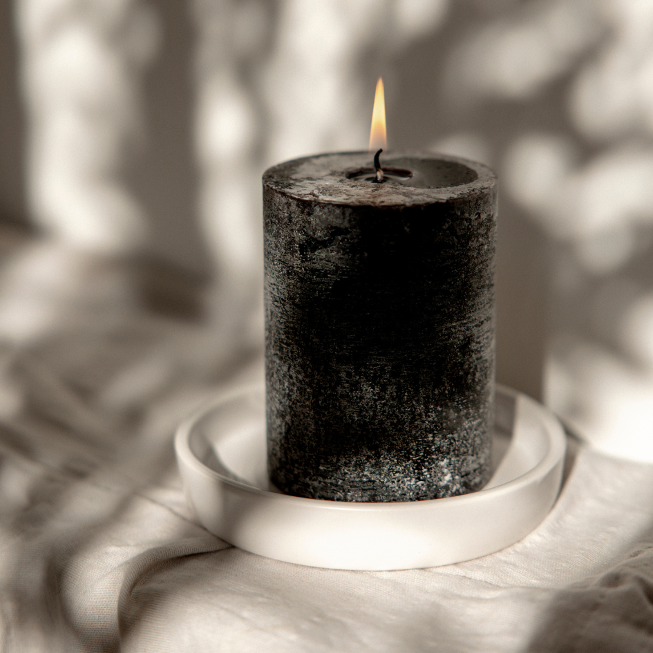 Embers Fragranced Colour Pillar Candle