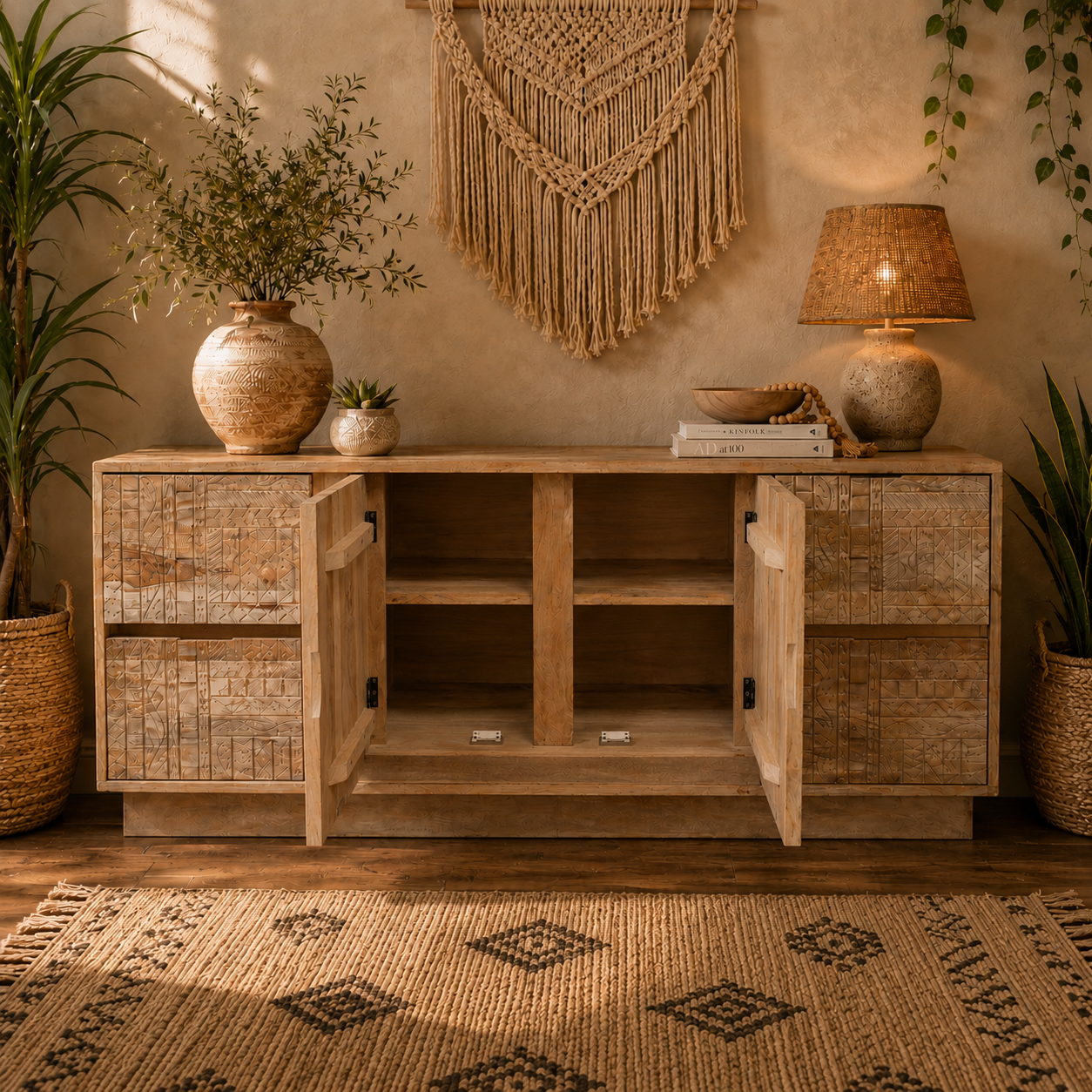 Marrakesh Carved Sideboard