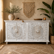 Solana Boho Whitewash Sideboard