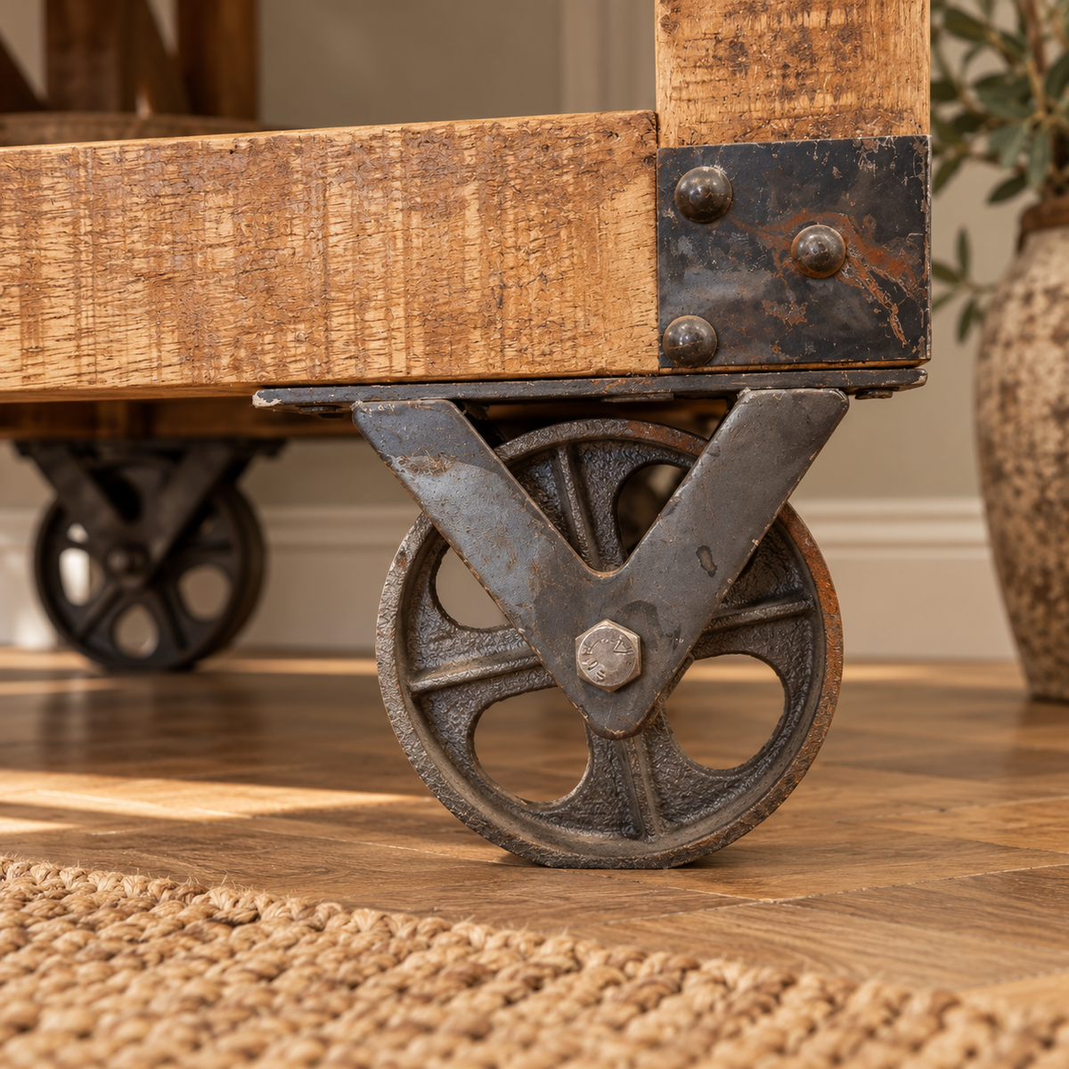 The Old Mill Reclaimed Wood Side Table