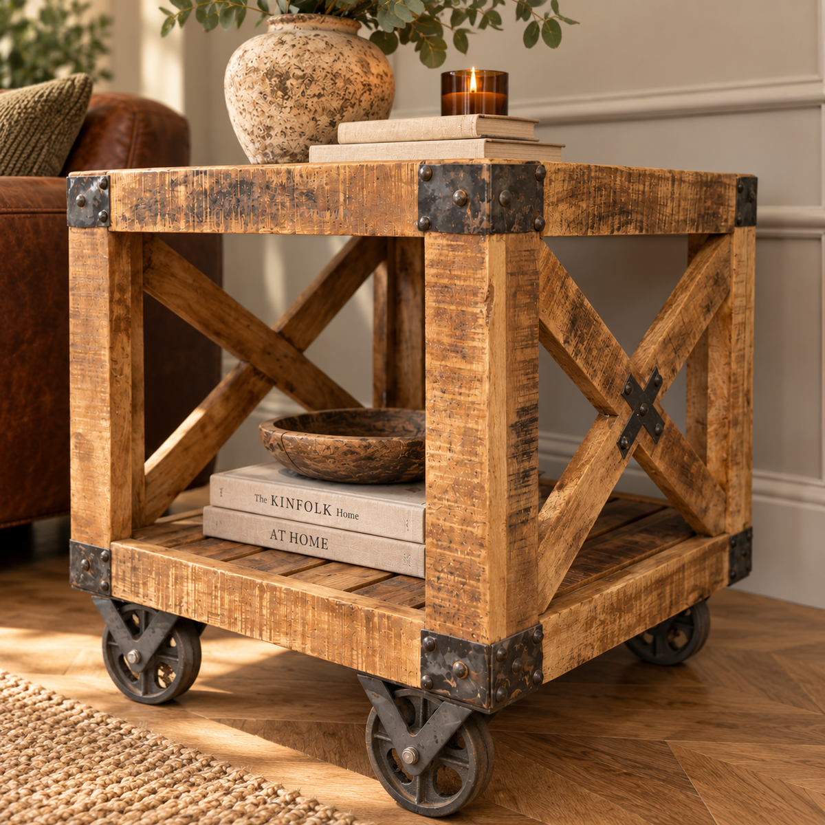 The Old Mill Reclaimed Wood Side Table