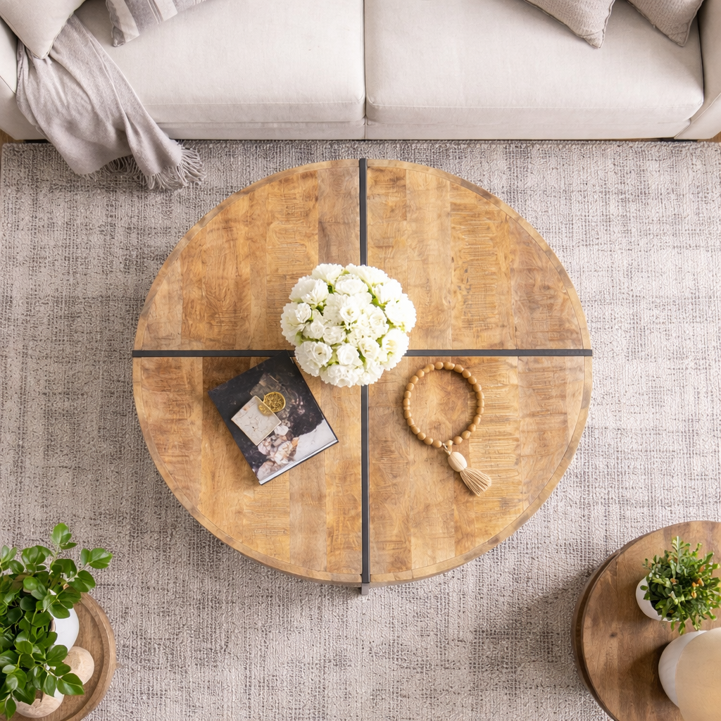 Old Empire Round Coffee Table
