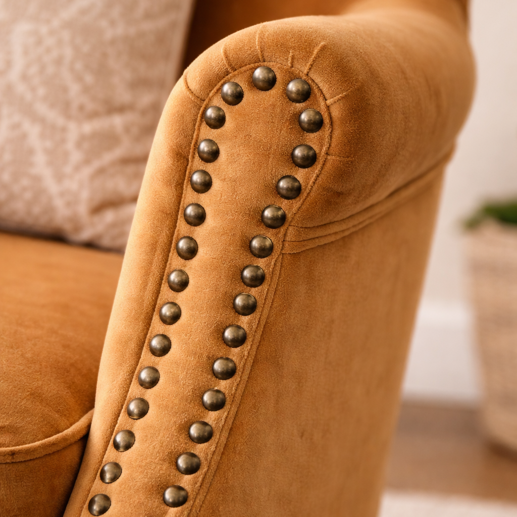Cromarty Armchair In Brushed Gold