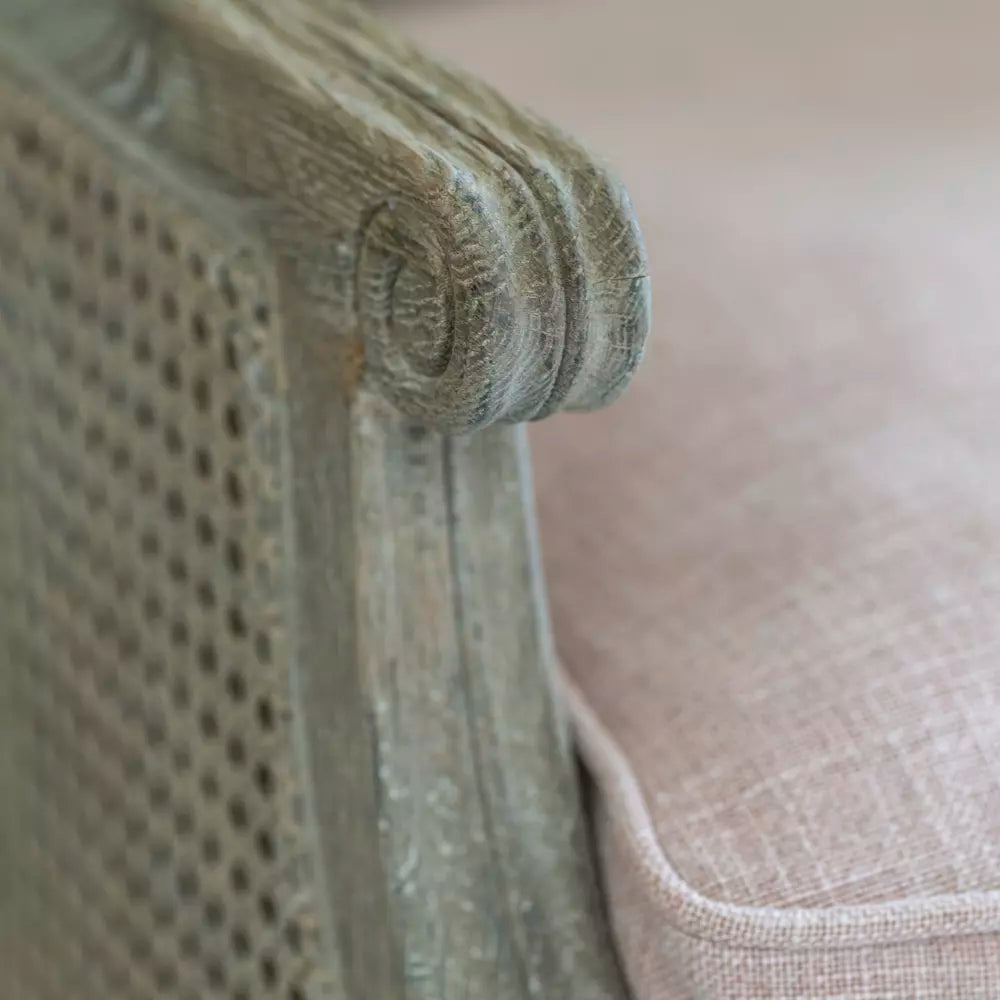 Sari Rattan Chair Powder Pink
