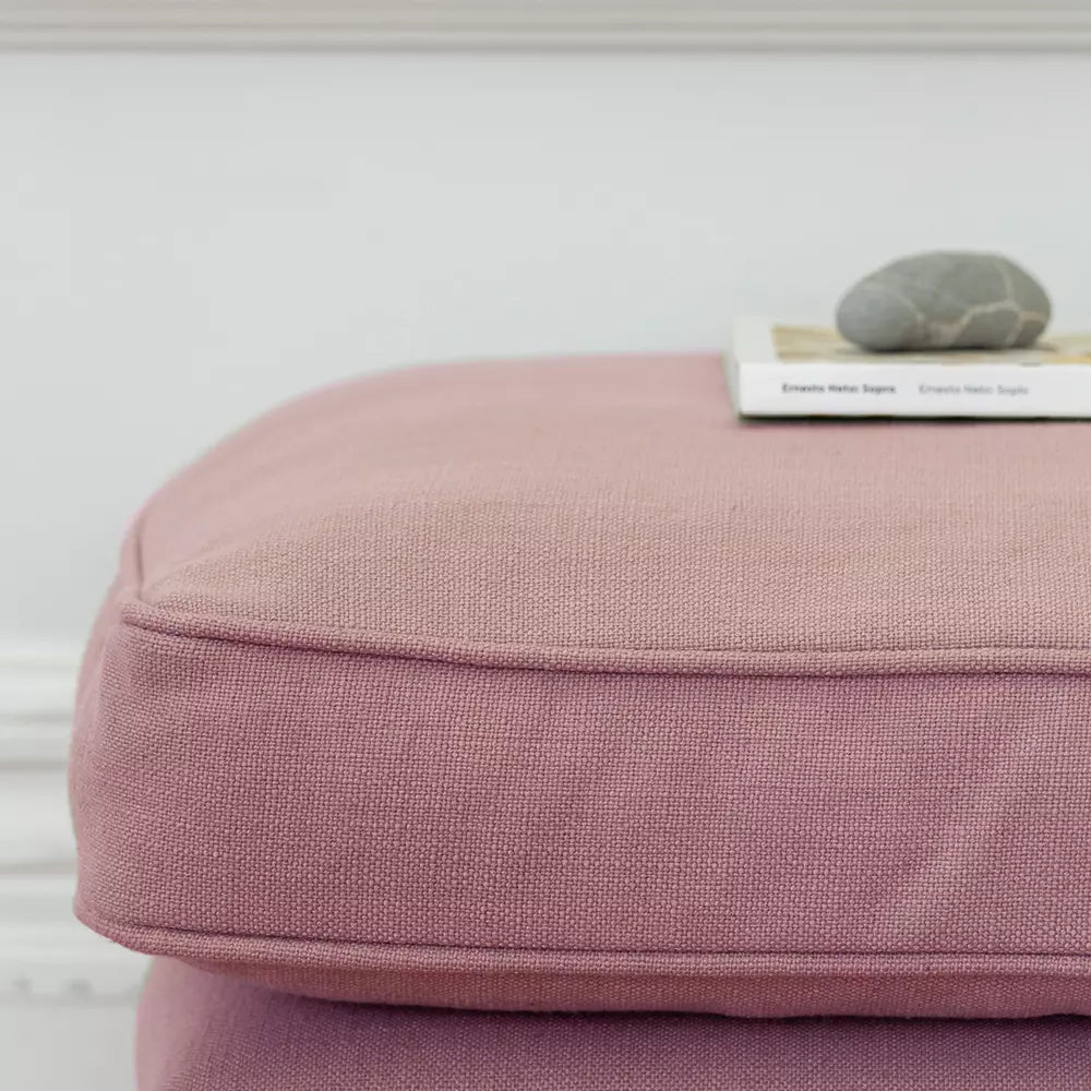 Tilda Footstool With Cushion Powder Pink