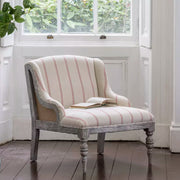 Margot Chair Ticking Stripe Red