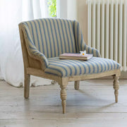 Margot Chair Ticking Stripe Blue