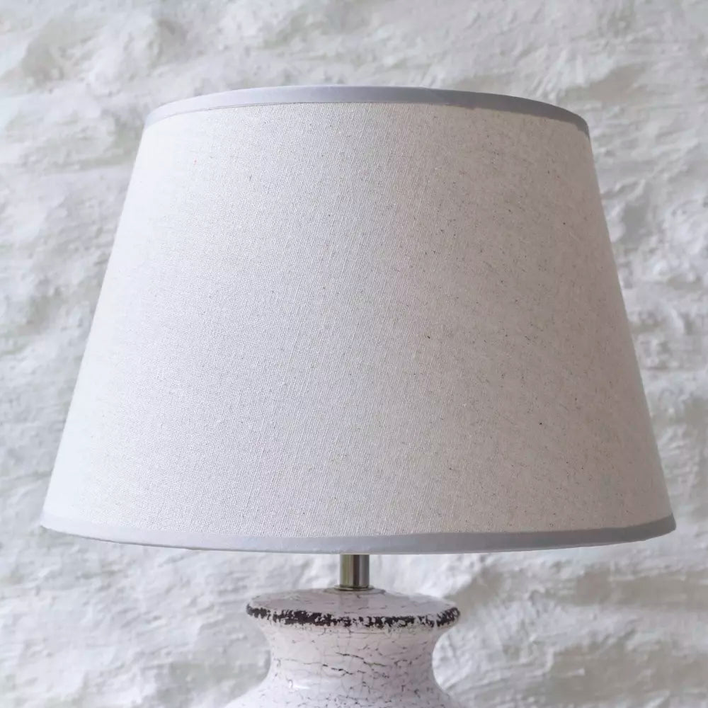 Ceramic Lamp Nico With Cream Shade
