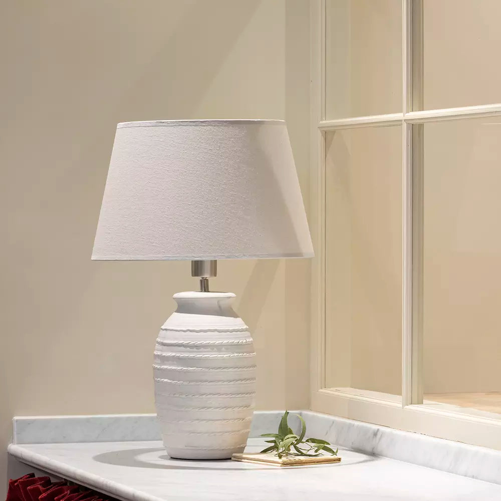 Ceramic Lamp Millie With Cream Shade