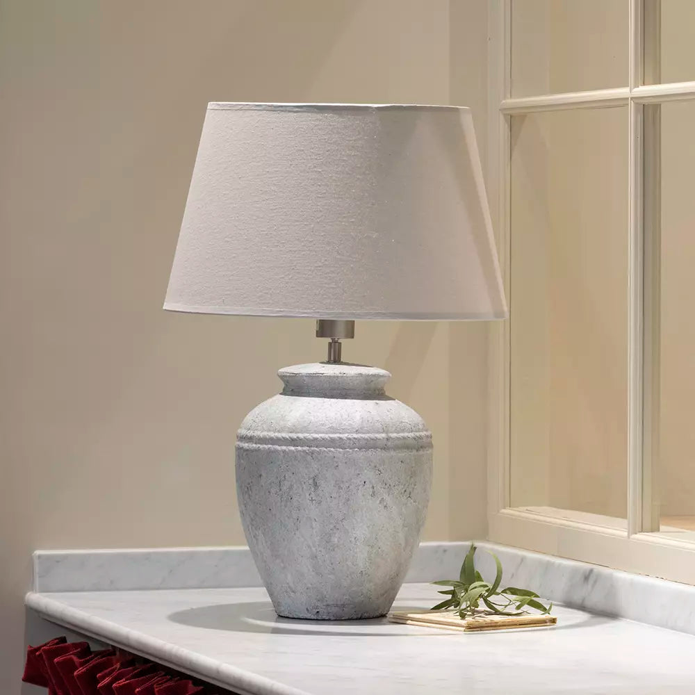 Ceramic Lamp Anya With Cream Shade