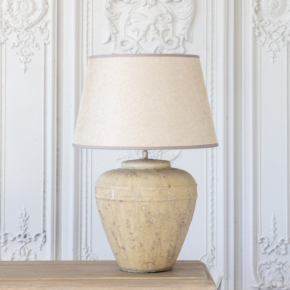 Lamp Ceramic Marius with Taupe Shade