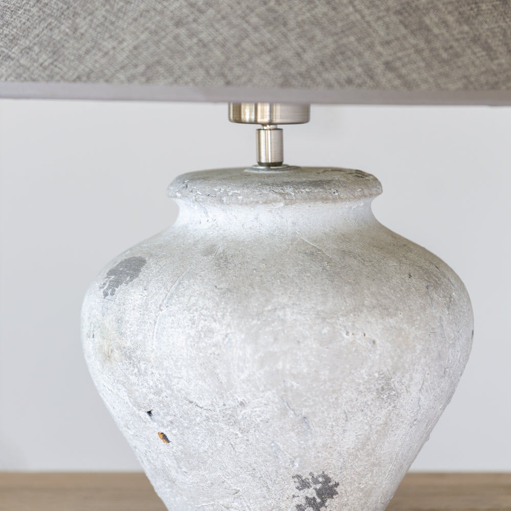 Lamp Ceramic Fabio with Dark Grey Shade