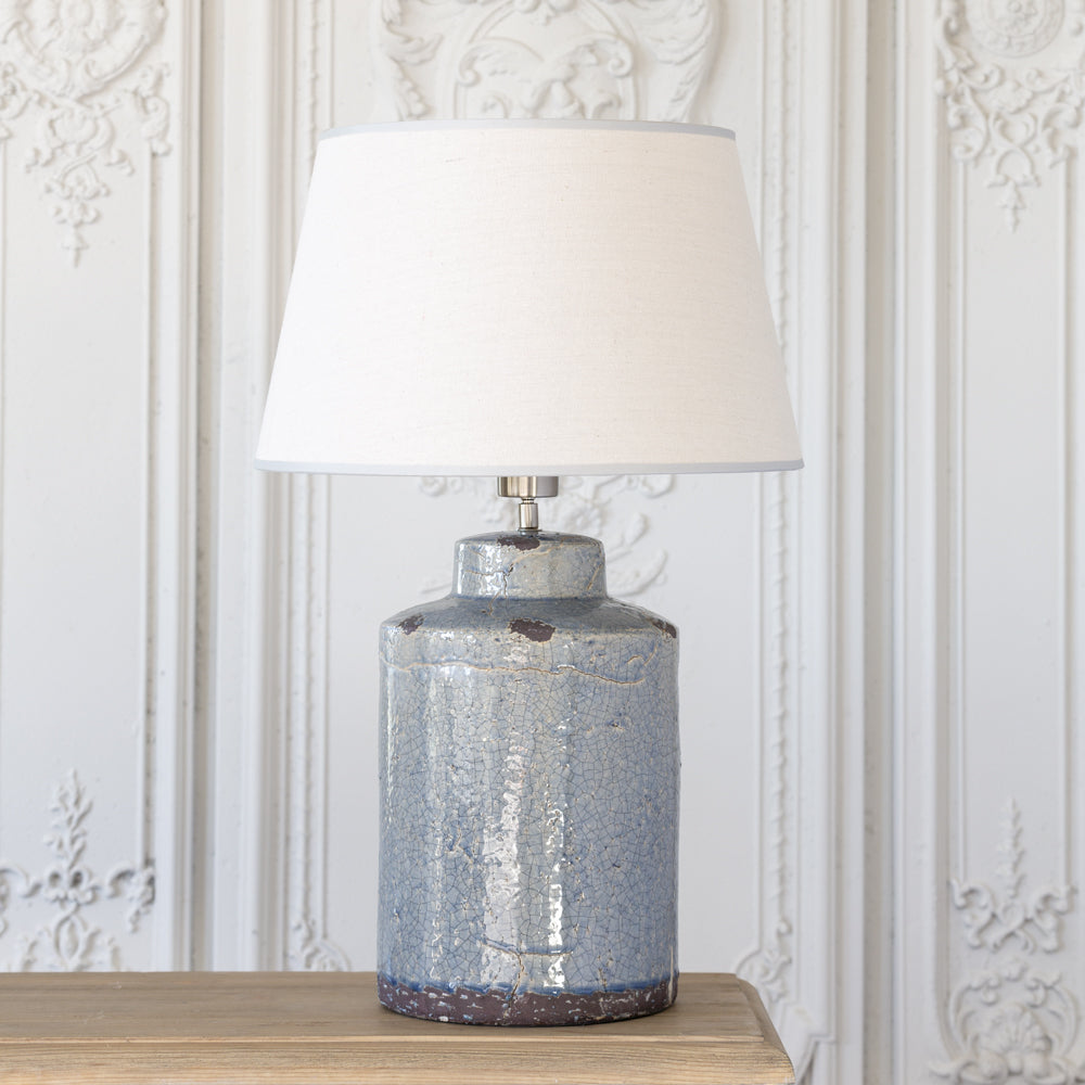 Ceramic Lamp Neptune With Cream Shade