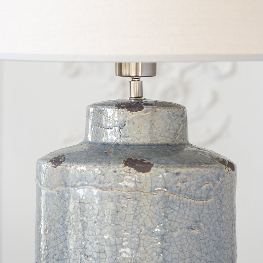 Ceramic Lamp Neptune With Cream Shade