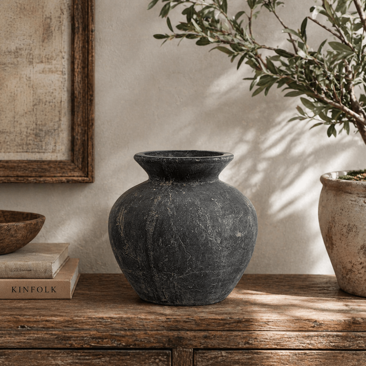 Amalfi Grey Vase - Smallhill Furniture Co.