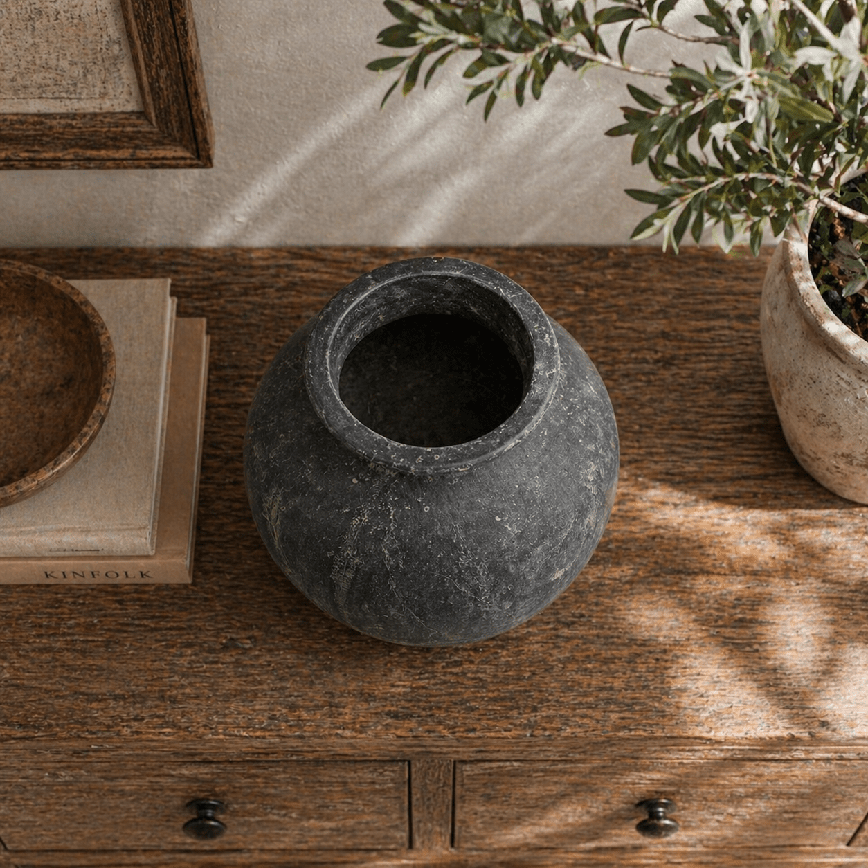 Amalfi Grey Vase - Smallhill Furniture Co.