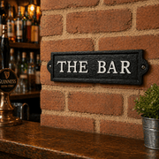 Bar Cast Iron Sign - Smallhill Furniture Co.