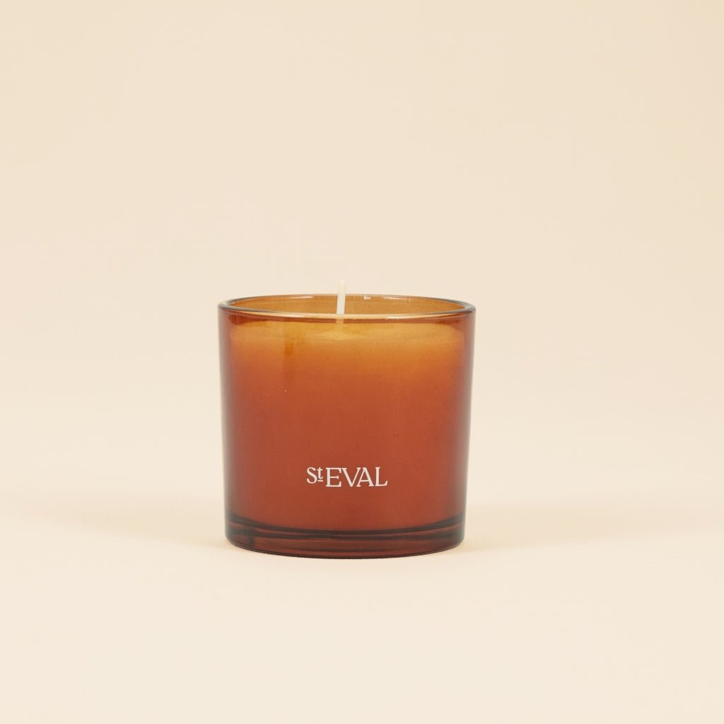 Bay & Rosemary Amber Glass Candle - Smallhill Furniture Co.
