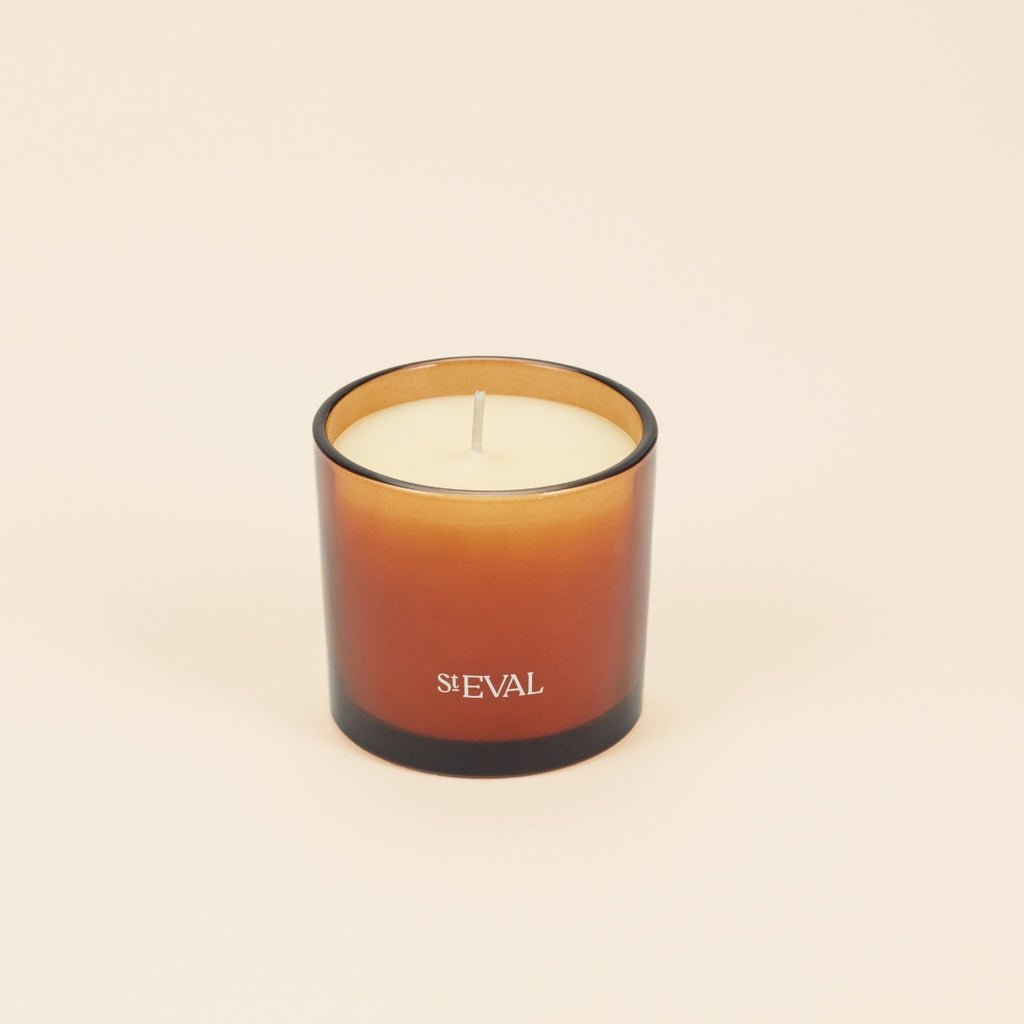 Bay & Rosemary Amber Glass Candle - Smallhill Furniture Co.