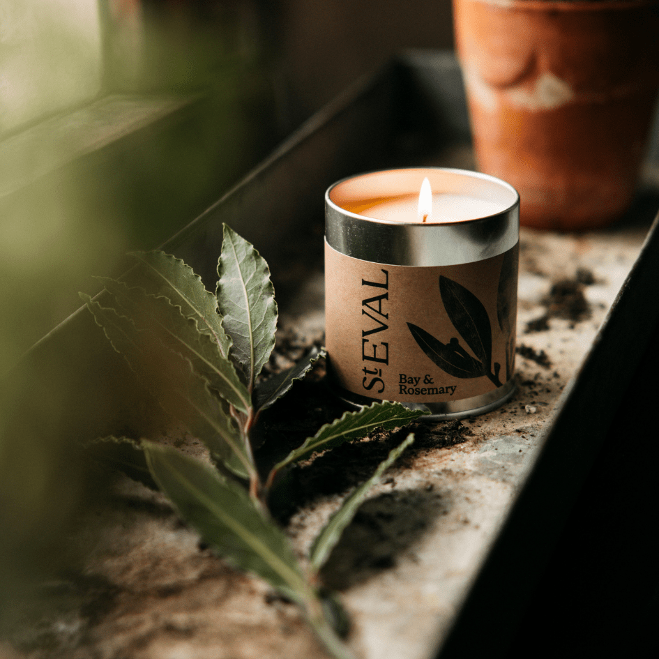 Bay & Rosemary Scented Tin Candle - Smallhill Furniture Co.