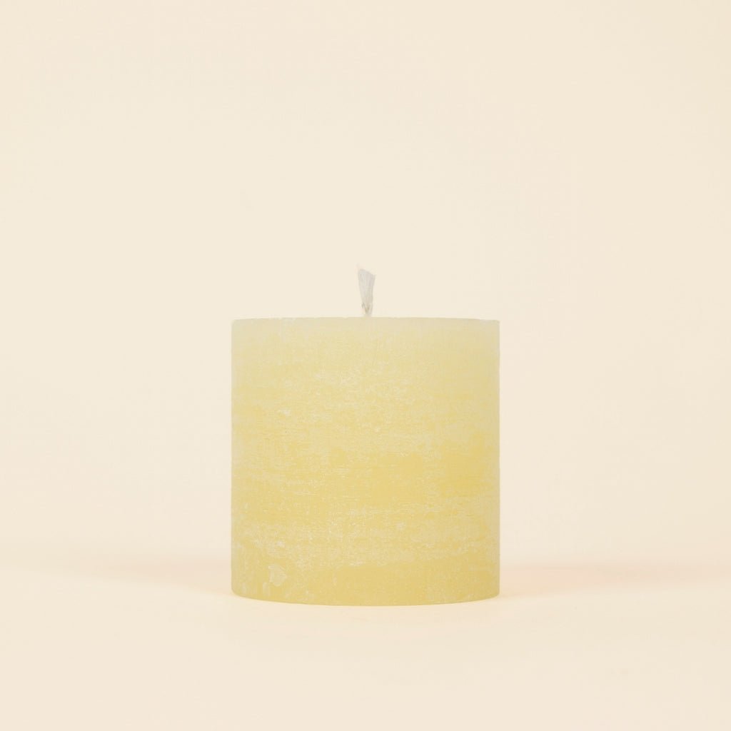 Bergamot & Nettle Scented 3” x 3” Pillar Candle - Smallhill Furniture Co.