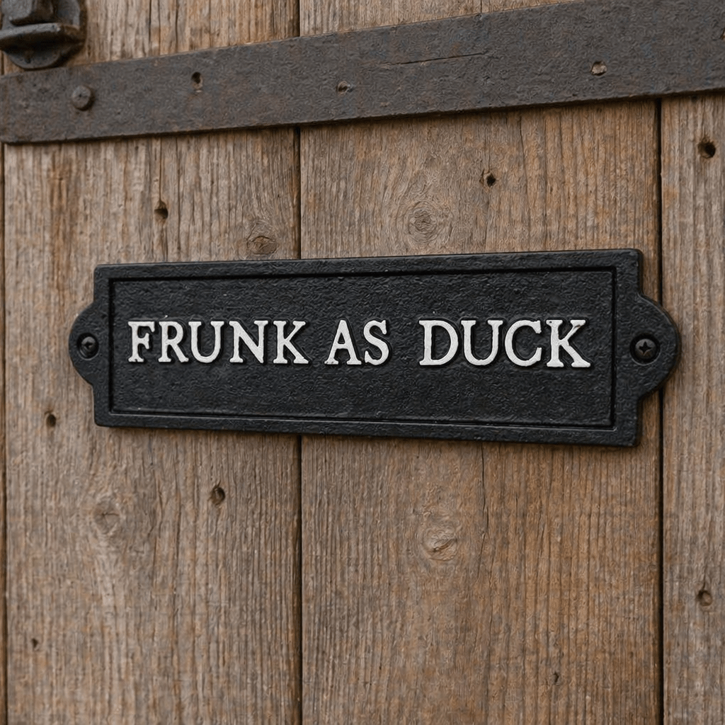 Cast Iron Frunk as Duck Plaque - Smallhill Furniture Co.