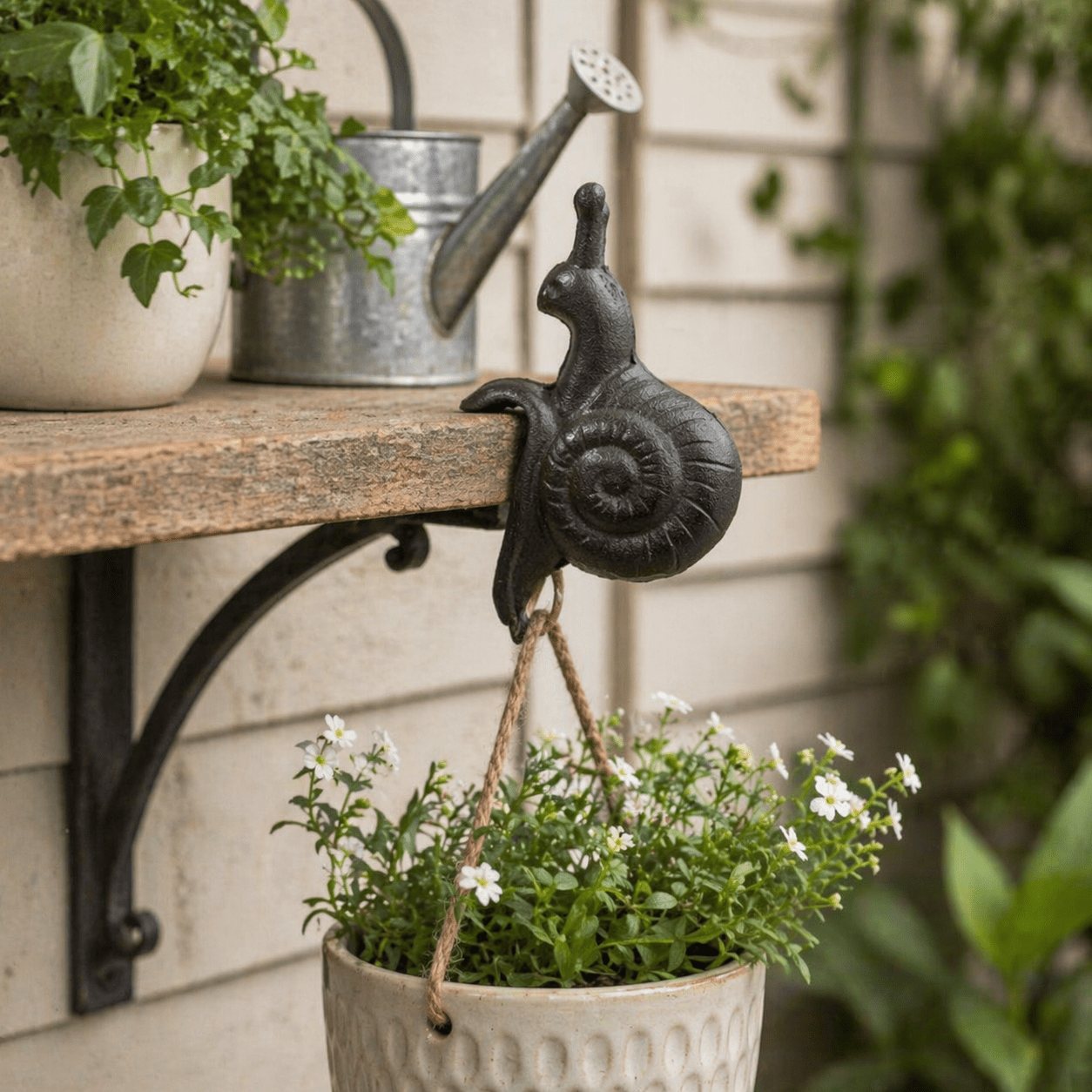 Cast Iron Snail - Shaped Pot Hanger - Smallhill Furniture Co.