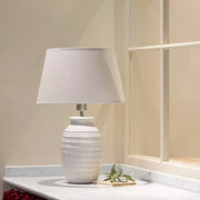 Ceramic Lamp Millie With Cream Shade - Smallhill Furniture Co.
