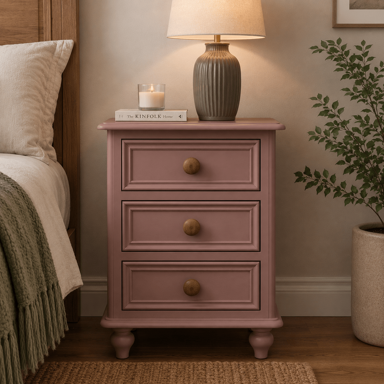Chunky Pine Bedside Tables (Pair) - Smallhill Furniture Co.