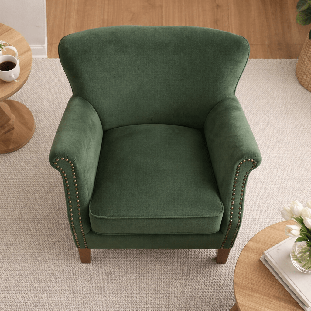 Cromarty Armchair In Forest Green - Smallhill Furniture Co.