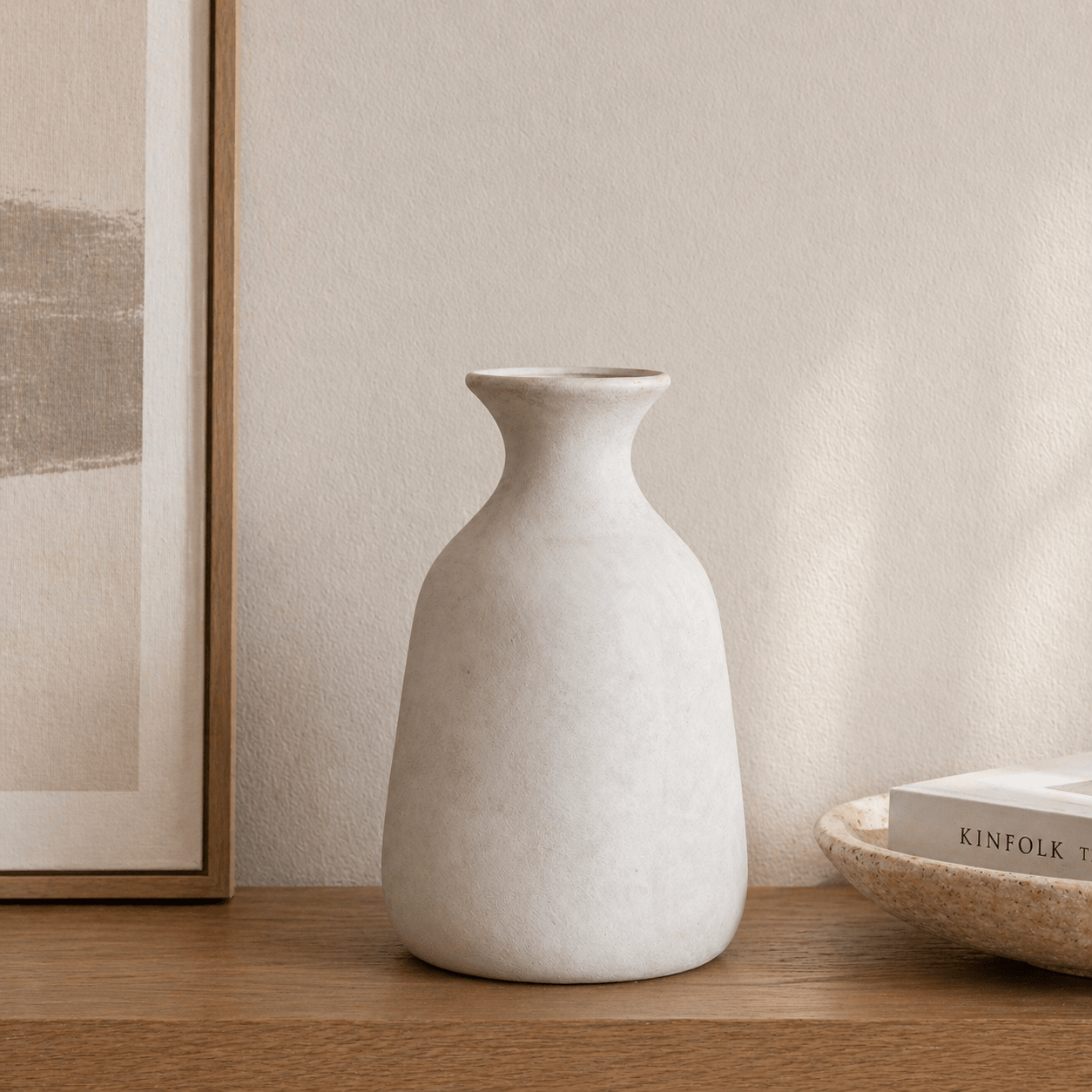 Darcy Ople Stone Vase - Smallhill Furniture Co.