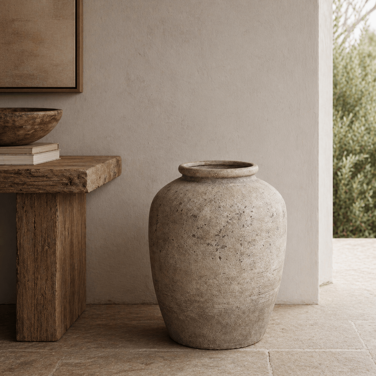 Deruta Medium Mottled Vase - Smallhill Furniture Co.