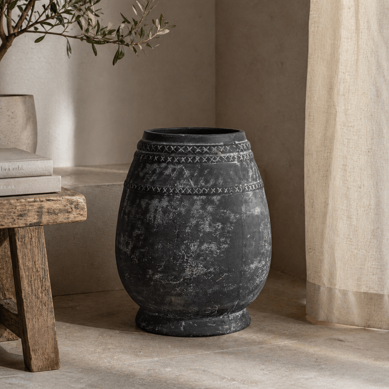 Etched Collection Tall Vase - Smallhill Furniture Co.