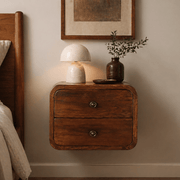 Floating Mini Chestnut Bedside - Smallhill Furniture Co.