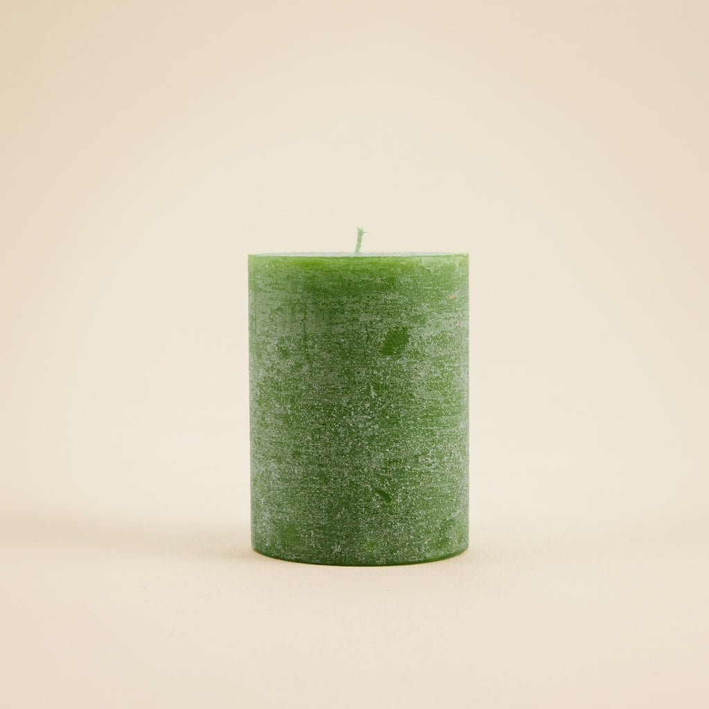 Geranium Leaf Fragranced Coloured Pillar Candle - Smallhill Furniture Co.