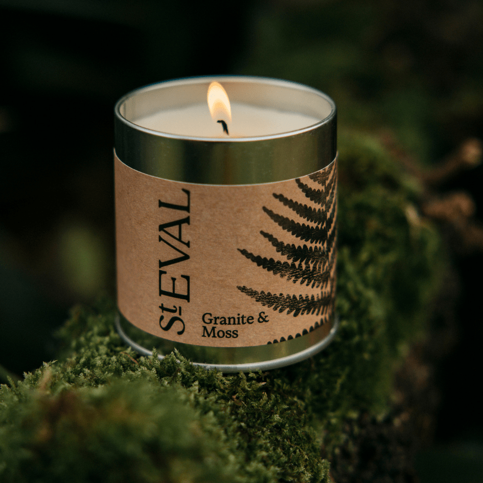Granite & Moss Scented Tin Candle - Smallhill Furniture Co.