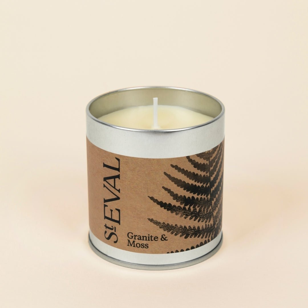 Granite & Moss Scented Tin Candle - Smallhill Furniture Co.