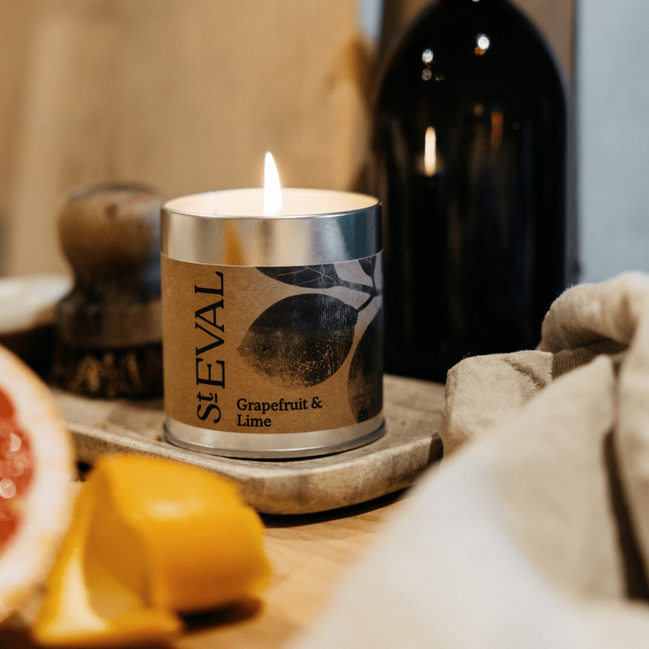Grapefruit & Lime Scented Tin Candle - Smallhill Furniture Co.