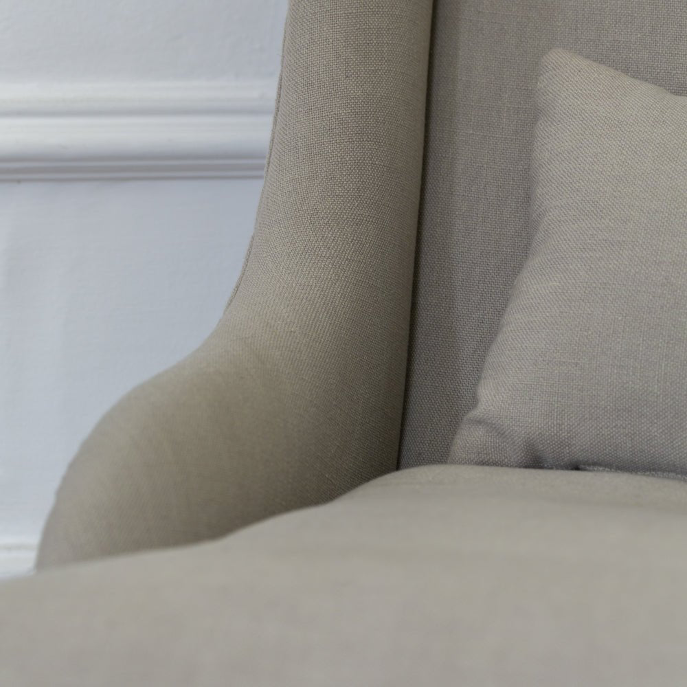 Gustavian Armchair Taupe - Smallhill Furniture Co.