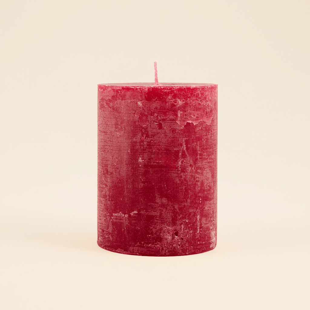 Hawthorn & Berries Fragranced Coloured Pillar Candle - Smallhill Furniture Co.