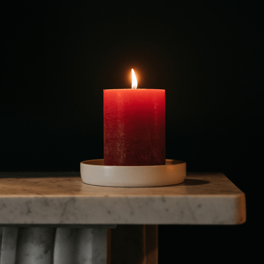 Hawthorn & Berries Fragranced Coloured Pillar Candle - Smallhill Furniture Co.