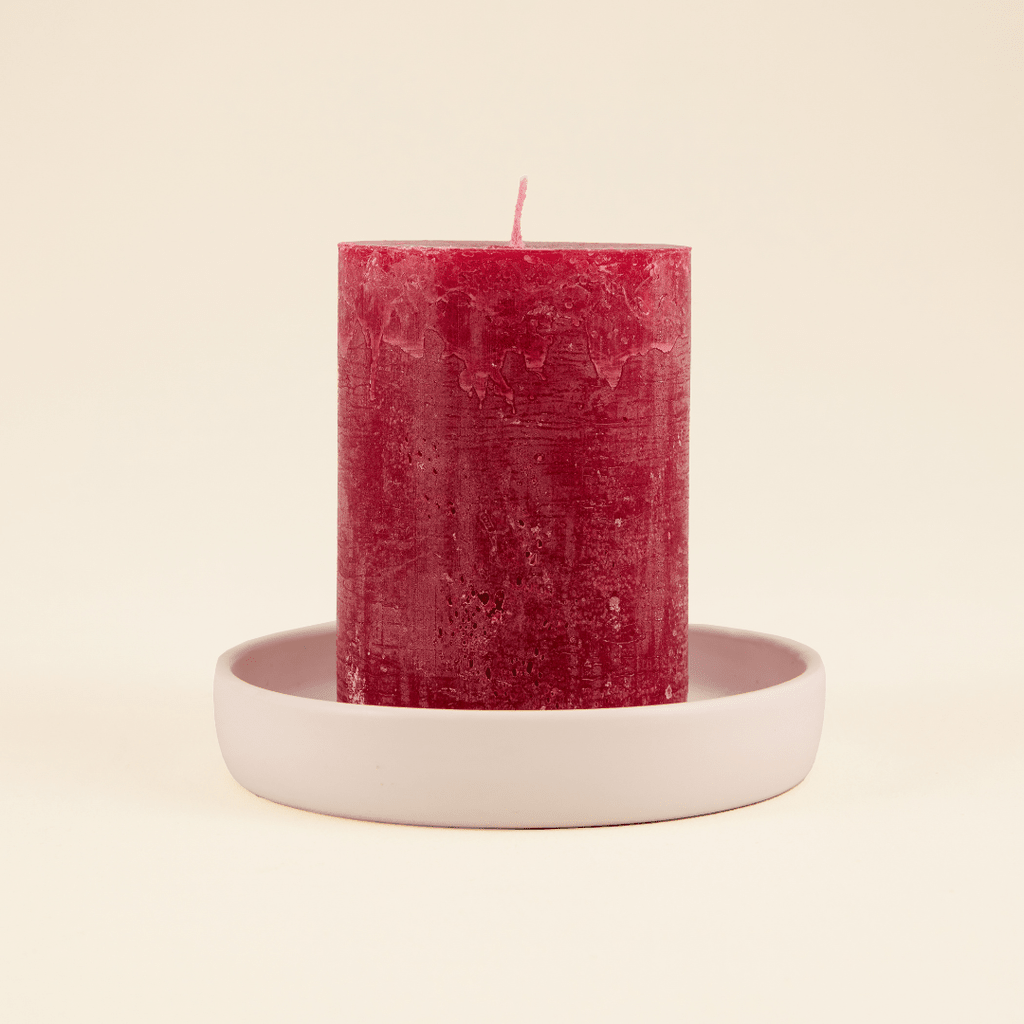 Hawthorn & Berries Fragranced Coloured Pillar Candle - Smallhill Furniture Co.
