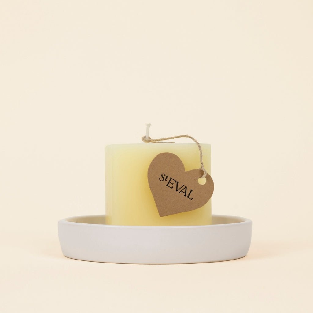 Ivory Mini Heart Candle - Smallhill Furniture Co.