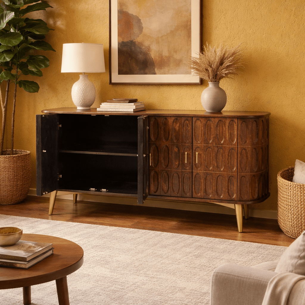 Jana Wooden Carved Sideboard - Smallhill Furniture Co.