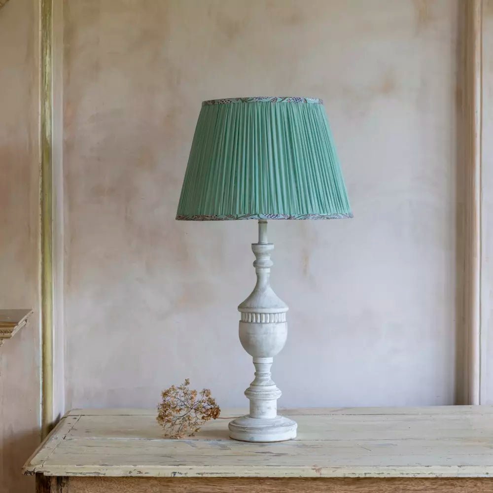 Lamp Base Augusta Antique White - Smallhill Furniture Co.