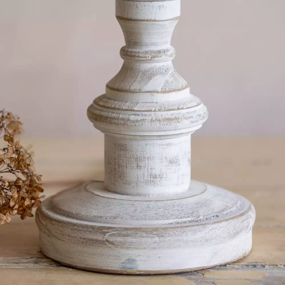 Lamp Base Augusta Antique White - Smallhill Furniture Co.
