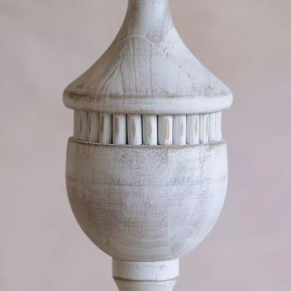Lamp Base Augusta Antique White - Smallhill Furniture Co.