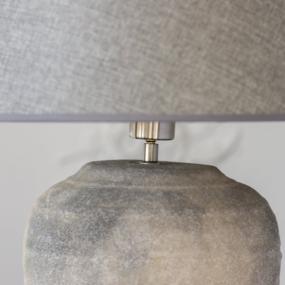 Lamp Ceramic Hortus with Dark Grey Shade - Smallhill Furniture Co.
